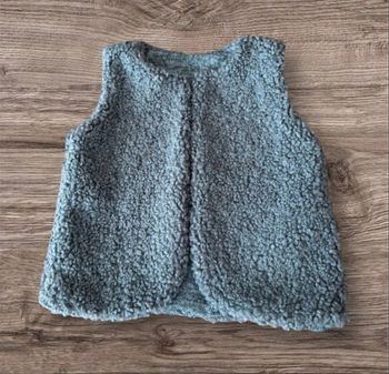 Gilet bouclette Réversible Fait Main Artisanal 8 Ans Mixte