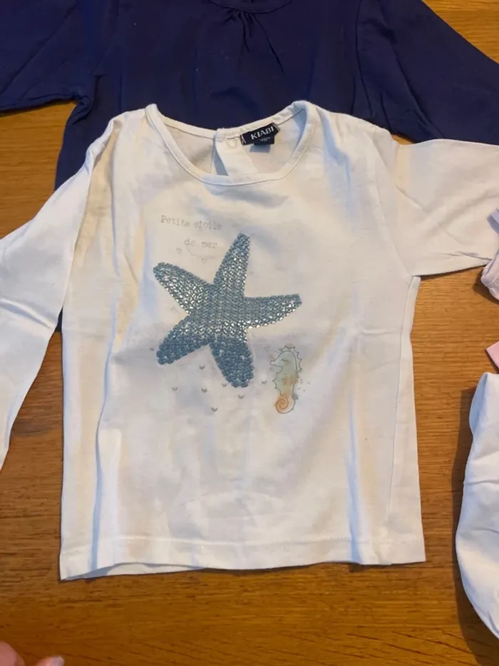 8 tshirts manches longues fille 12 mois - photo numéro 5