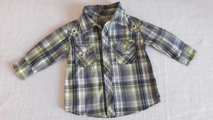 chemise à carreaux 6 mois boite à malices - photo numéro 2