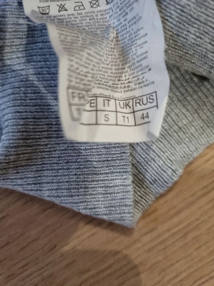 Pull gris, taille S - photo numéro 5