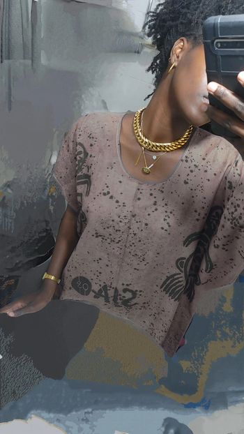 Magnifique Collier en acier inoxydable doré 40 cm 2 cm d'épaisseur
