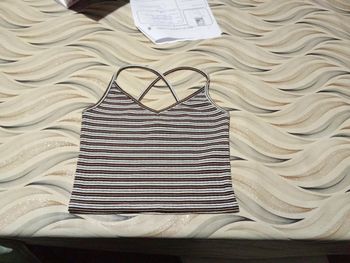 Débardeur croisé à rayures Pull&Bear 36