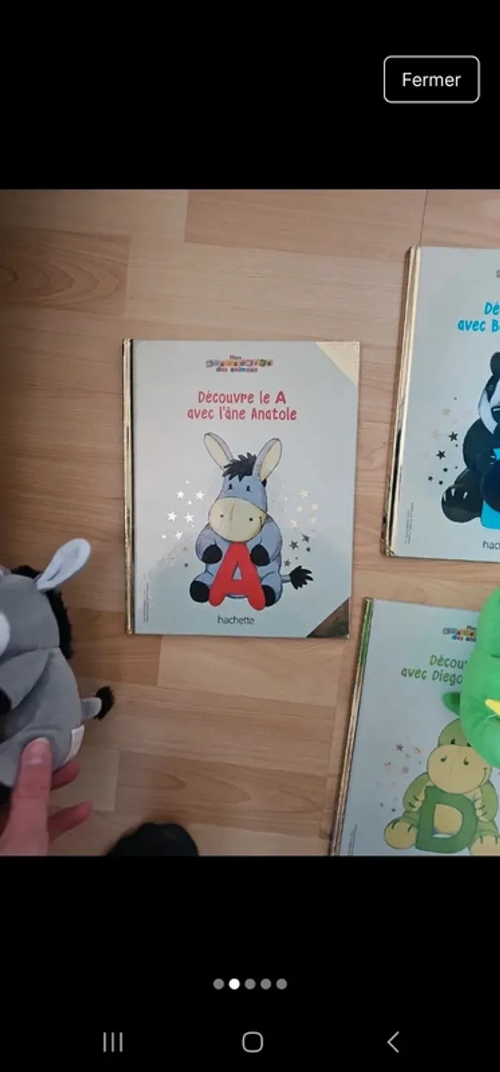 Livres + peluches édition hachette mon abécédaire des animaux - photo numéro 2