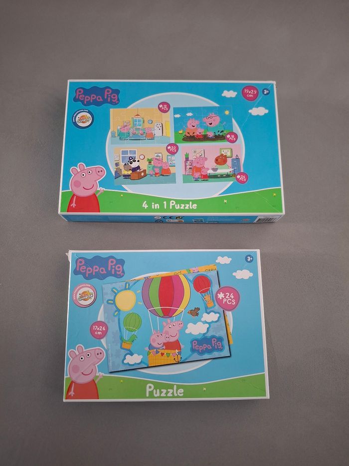 Lot de 5 puzzles Peppa Pig 3ans