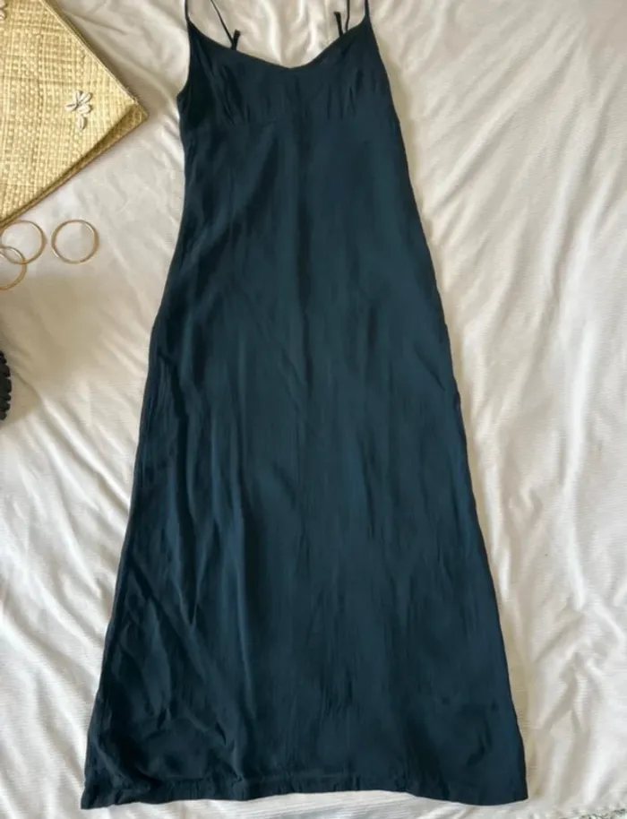 Robe longue Zara, noire, tailleXI - photo numéro 2