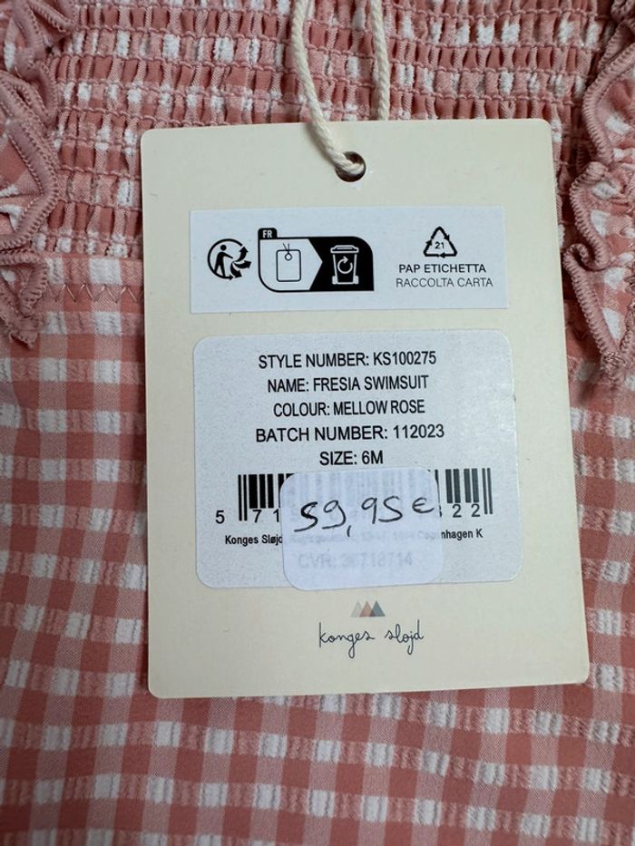 Maillot de bain une pièce Konges Slojd taille 6 mois - photo numéro 5