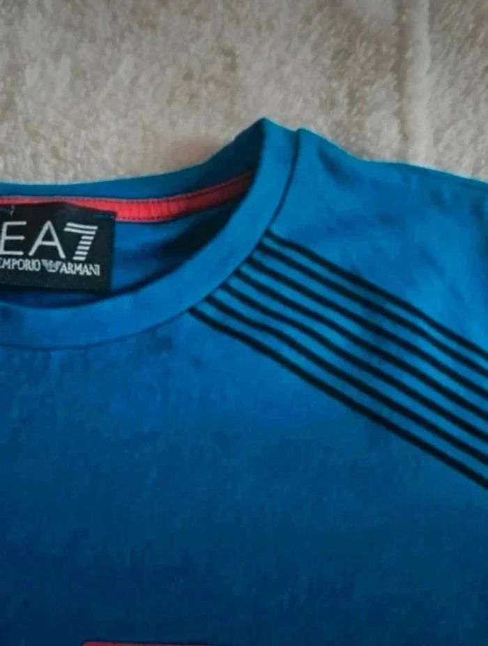 T-shirt bleu - Emporio Armani EA7 - photo numéro 7