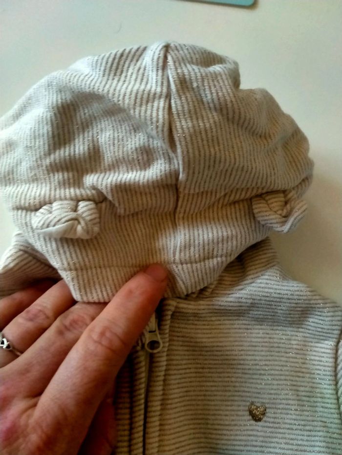 Veste à capuche fille 3 mois - photo numéro 4