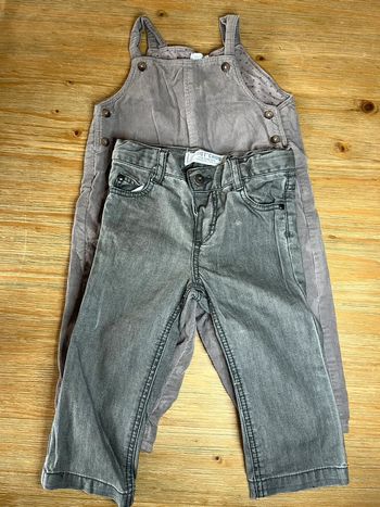 Lot de un pantalon et une salopette Bout’chou 9 mois  #EmmaLille9mois