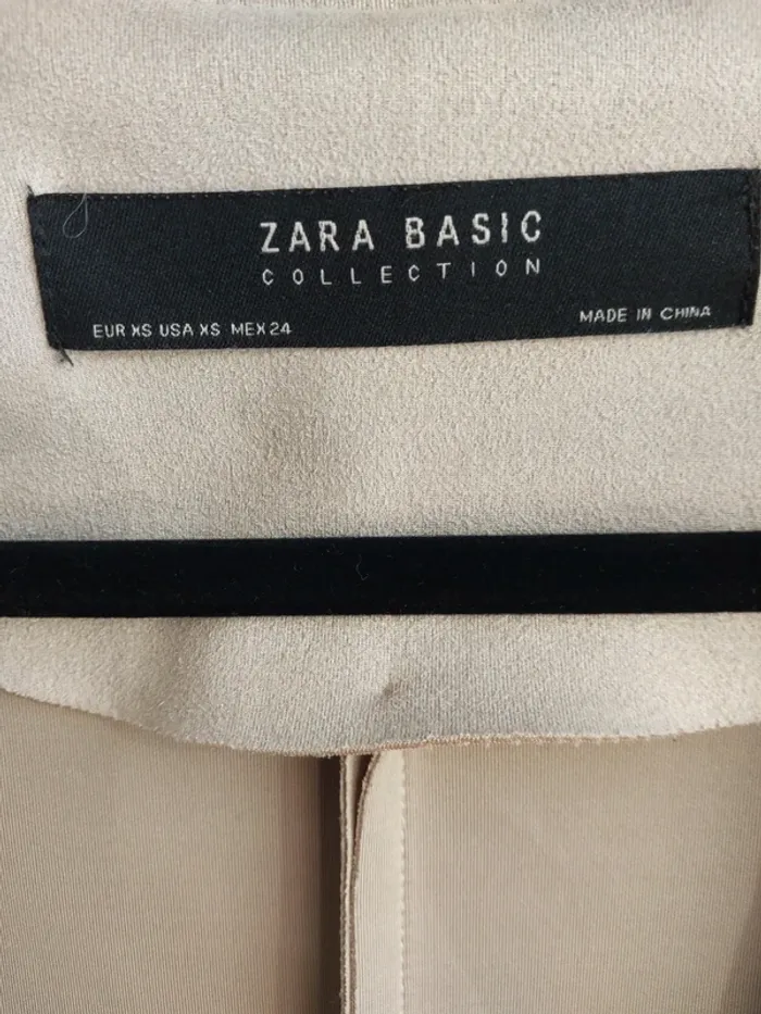 Veste longue oversize Suède Zara - photo numéro 3