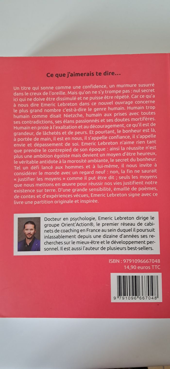 CE QUE J'AIMERAIS TE DIRE - photo numéro 2