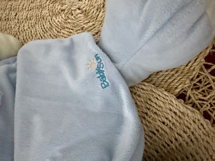 Peluche ours bleu range pyjama Babysun sac à dos - photo numéro 5