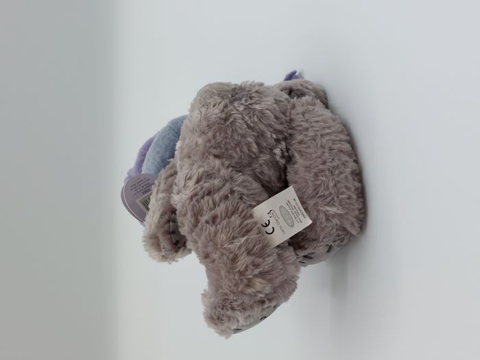 Peluche doudou ours ourson ME TO YOU bonnet violet écharpe Carte Blanche 20 cm - photo numéro 3