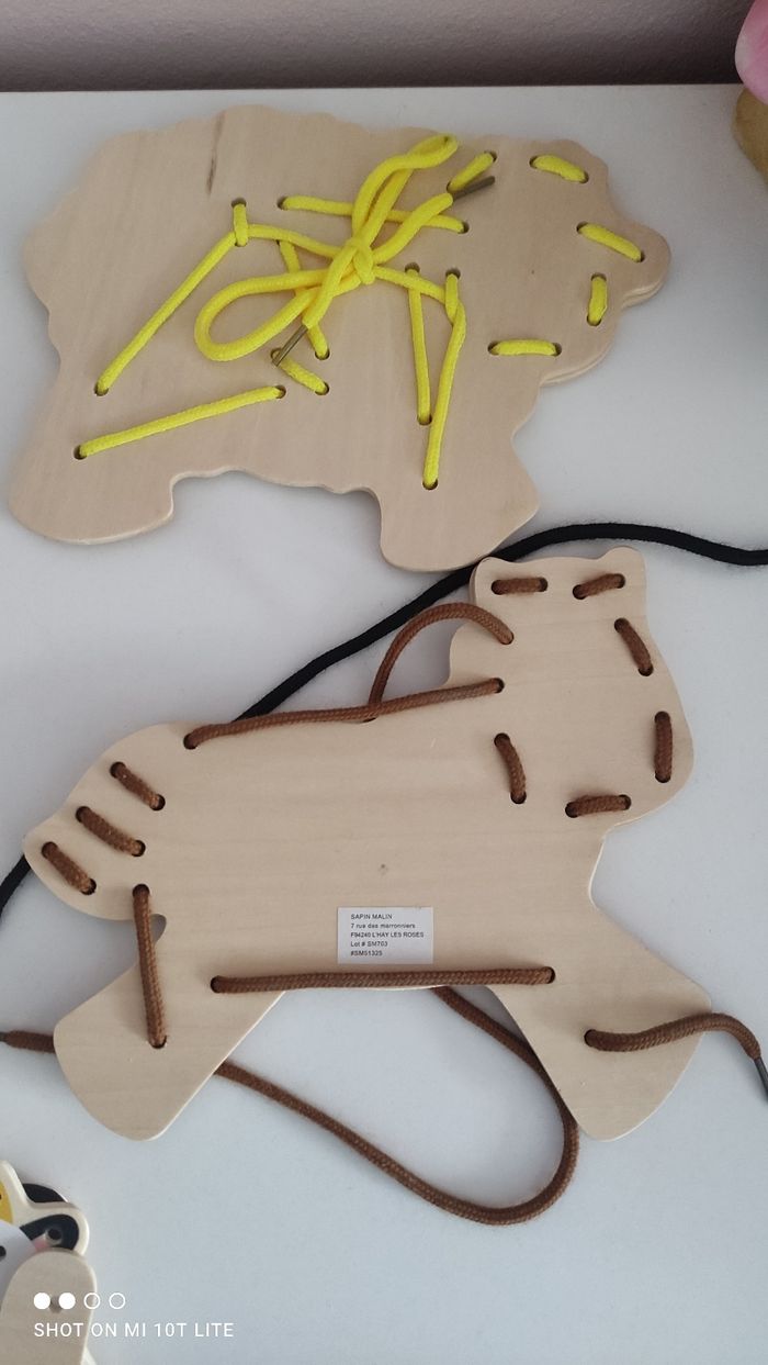 Laçage 4 formes animaux de la ferme - photo numéro 6