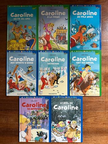 Lot de 8 albums bleu Hachette livres bd Caroline Pierre Probst