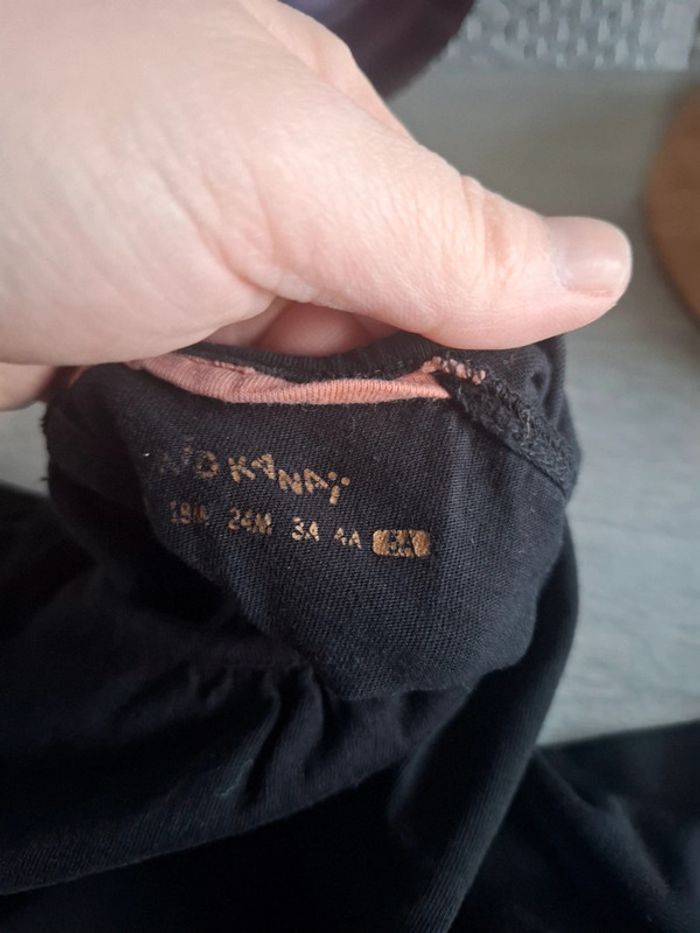 T-shirt noir à manche longue 5 ans - photo numéro 3