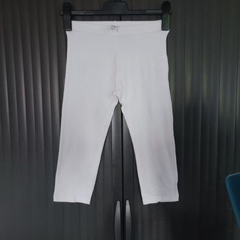 Leggings court blanc Kiabi 12 ans