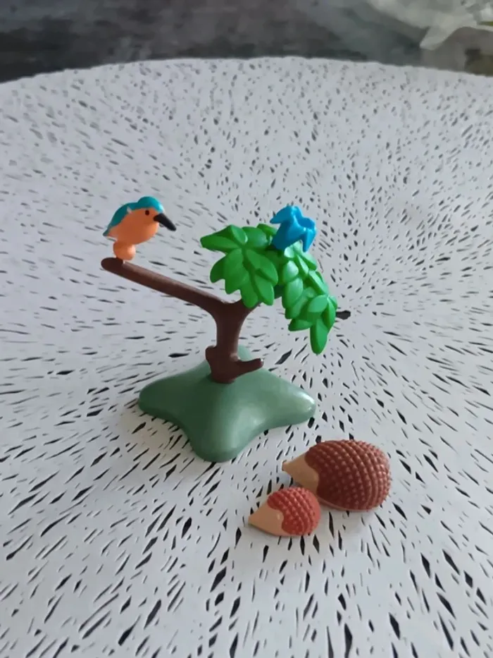 Martin pêcheur playmobil et hérissons - photo numéro 7