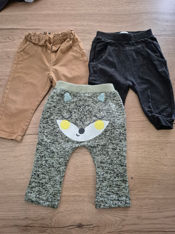 Lot de 3 pantalons 12 mois