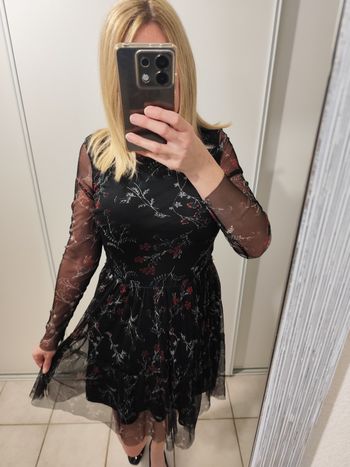 Robe fleurie camaieu 