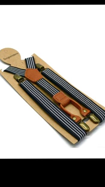 Bretelles vintage rayées 