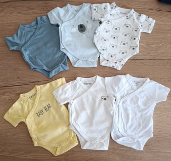 5 bodies NEUF VERTBAUDET - Naissance 50 cm