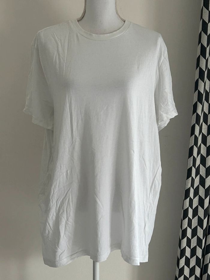 T-shirt blanc manches courtes H&M - Taille 42