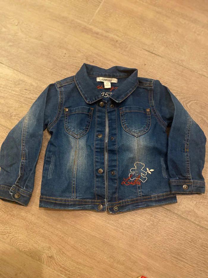 Veste en jeans Lulu Castagnette 24 mois - photo numéro 4