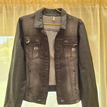 Veste jeans /cuire