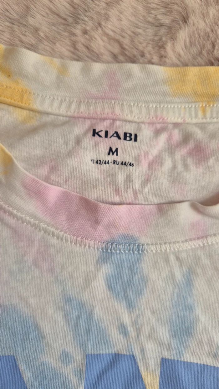 Tee shirt court oversize tye and dye pastel Kiabi 💫 Taille M - photo numéro 3