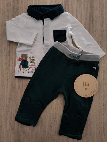 Ensemble sergent major / taille 12 mois / jogging  et polo manches longues /