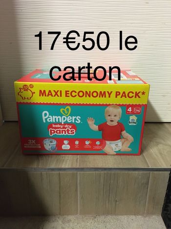 94 couches Pampers baby dry pants taille 4