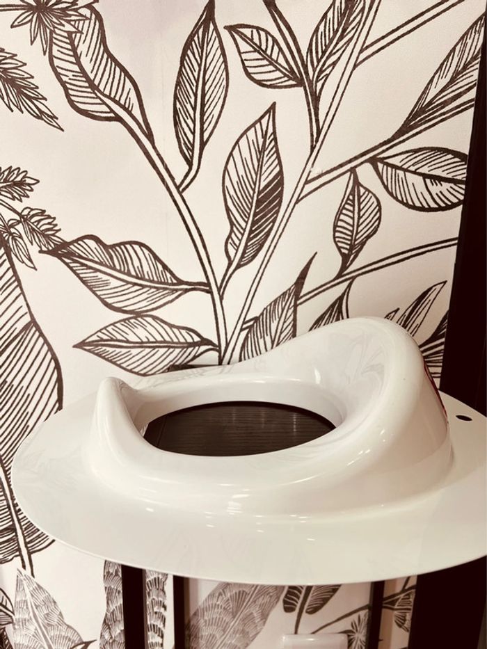 Réducteur de wc toilette pommette blanc 💙 - photo numéro 2