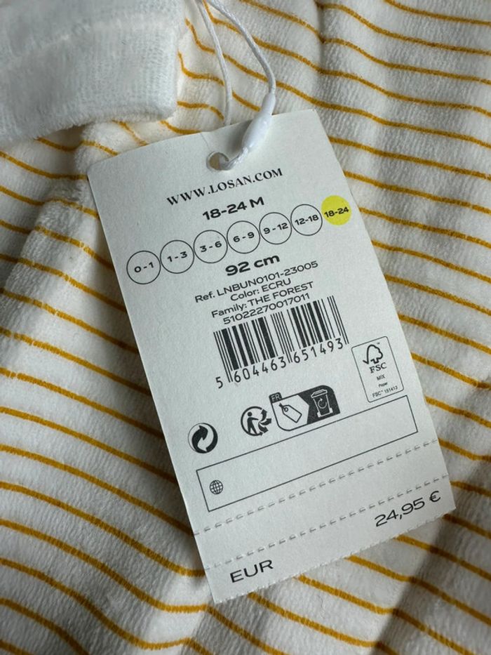 Pyjama velours losan taille 18-24 mois - photo numéro 3
