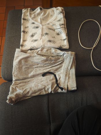 Pyjama gris taille M