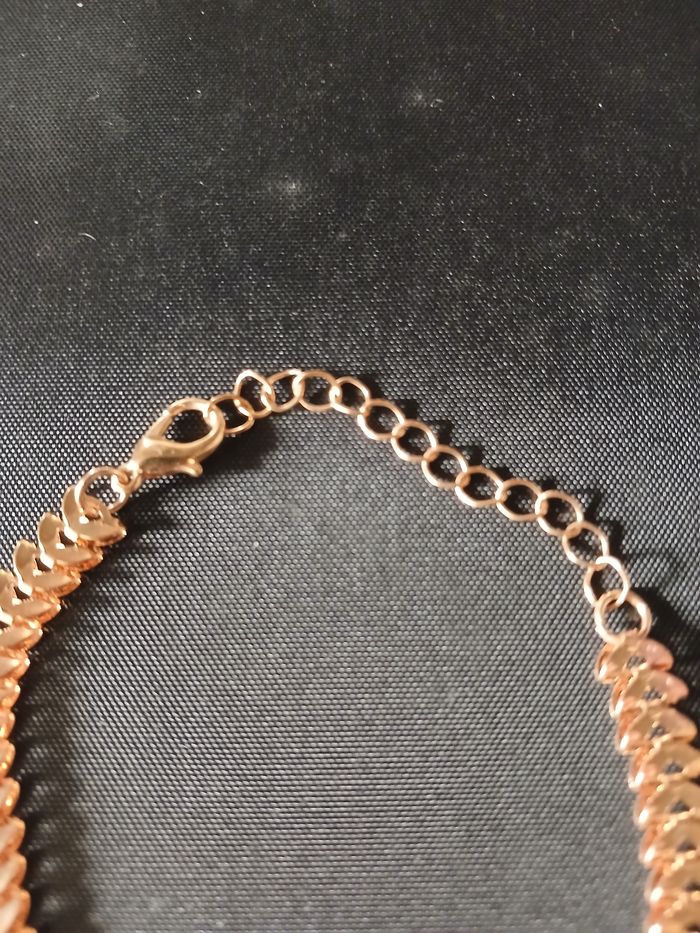 Bracelet doré large - photo numéro 4