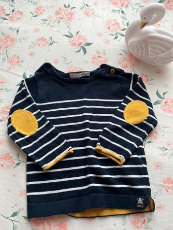Pull rayé lulu castagnette 12 mois