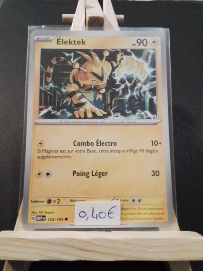 Carte Pokémon Elektek 125/165