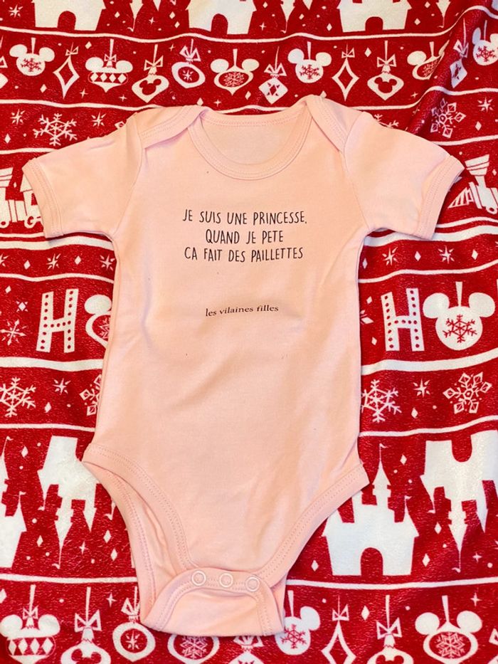 Lot de 2 body bébé fille MC 3-6 mois - photo numéro 4
