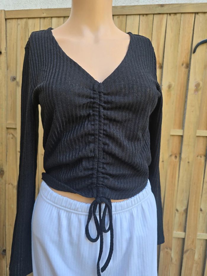 Haut léger sexy maille crop🍒vintage y2k 2000🍒taille 36/38 - photo numéro 2