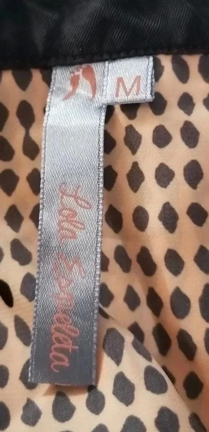 Robe à pois courte orange gris Lola Espeleta - photo numéro 12