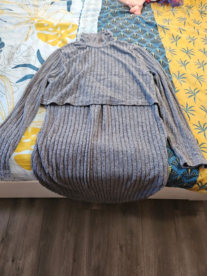 Robe pull maternité/allaitement - photo numéro 2
