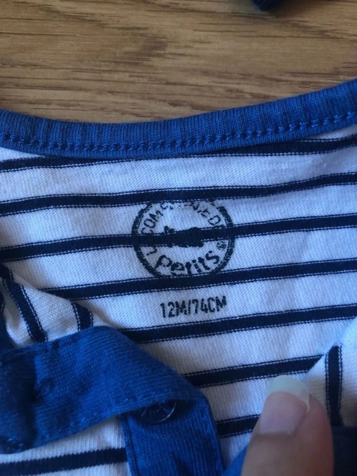 Ensemble salopette t-shirt ML body - photo numéro 3