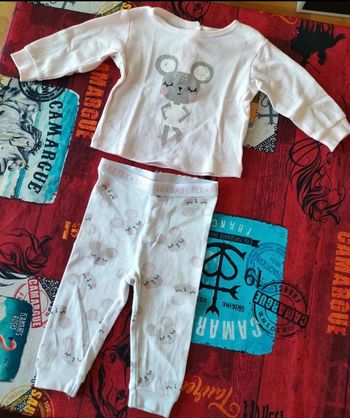 Pyjamas léger 2 pièces bébé fille 