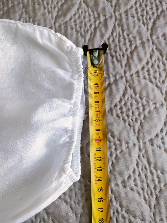 Pantalon blanc en lin Taille 40 - photo numéro 8