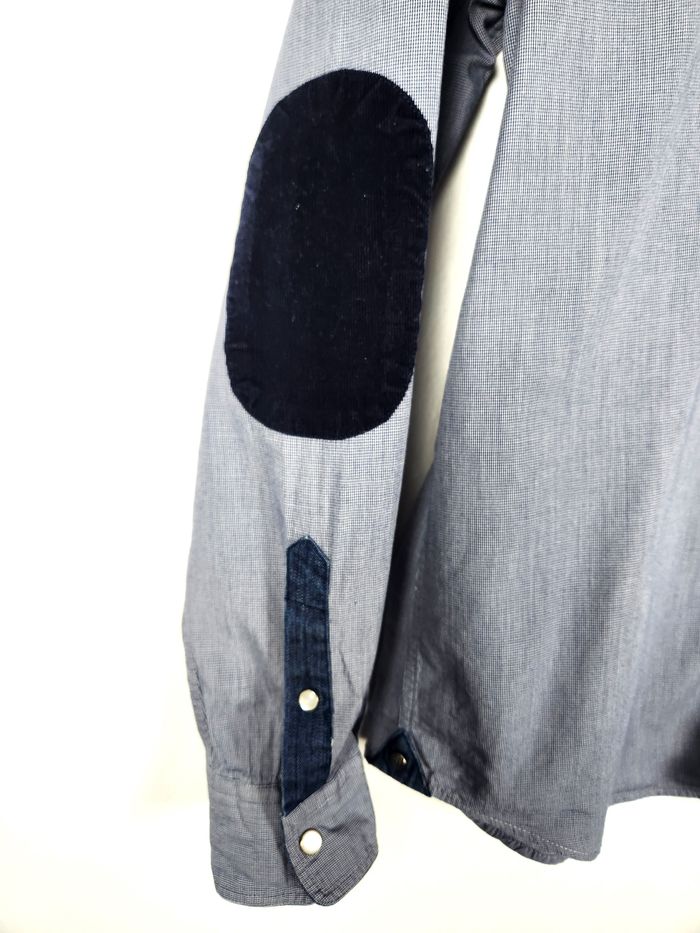 Chemise manche longue bleu Izac Taille M - photo numéro 3