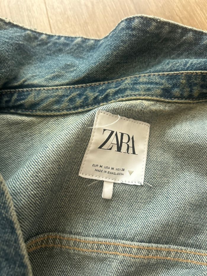 Veste en jean Zara courte taille M bleu - photo numéro 6
