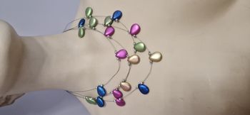 Collier fantaisie multicolore - TBE