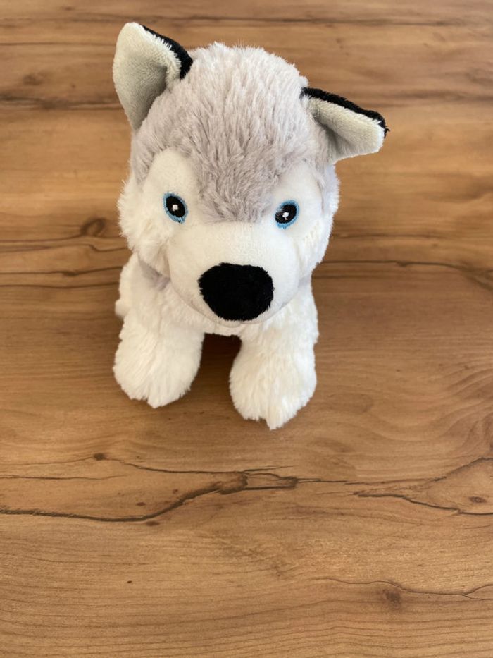 Peluche chien husky