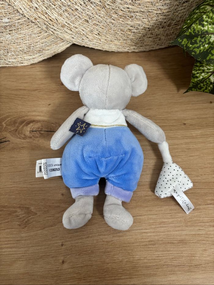 Doudou souris bleu gris ma petite dent doudou et compagnie - photo numéro 3